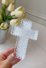 Load image into Gallery viewer, Scalloped Acrylic Cross Block
