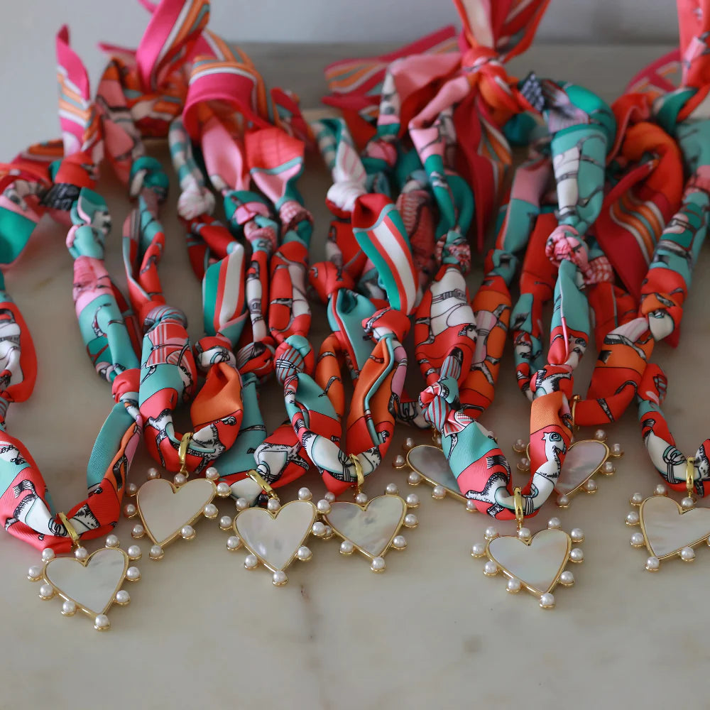 Scarlett Heart Necklace- Scarf