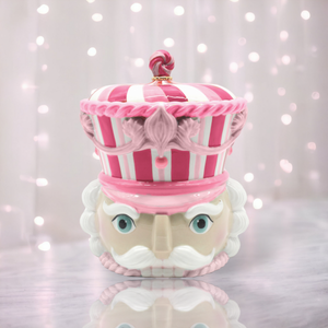 10in Pink Nutcracker Cookie Jar