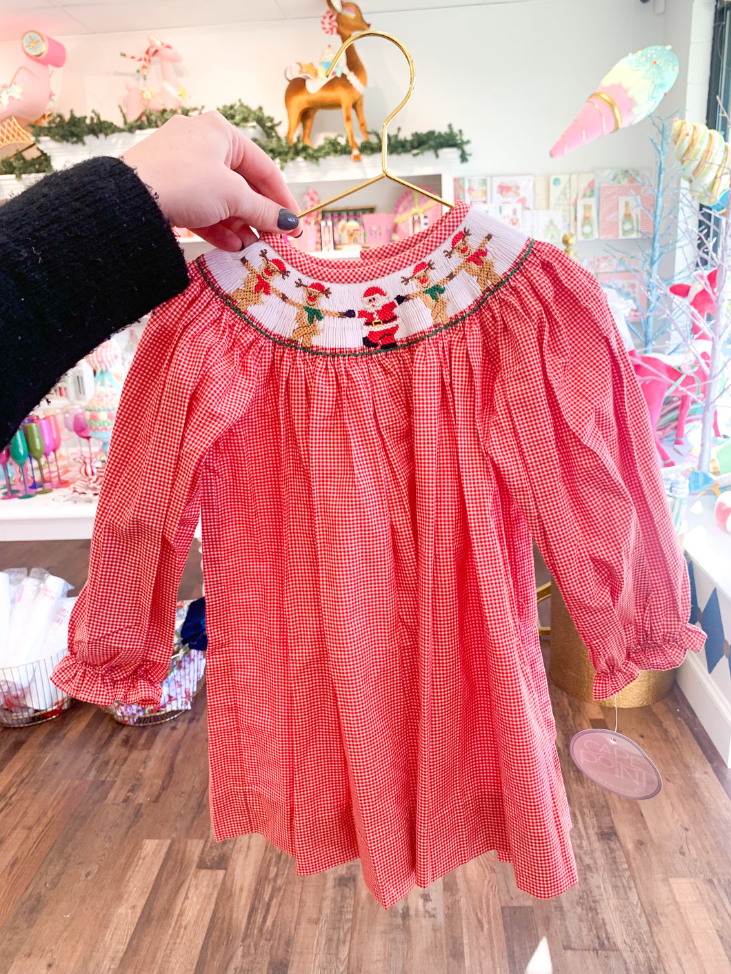 Rocking Reindeer Bishop Dress