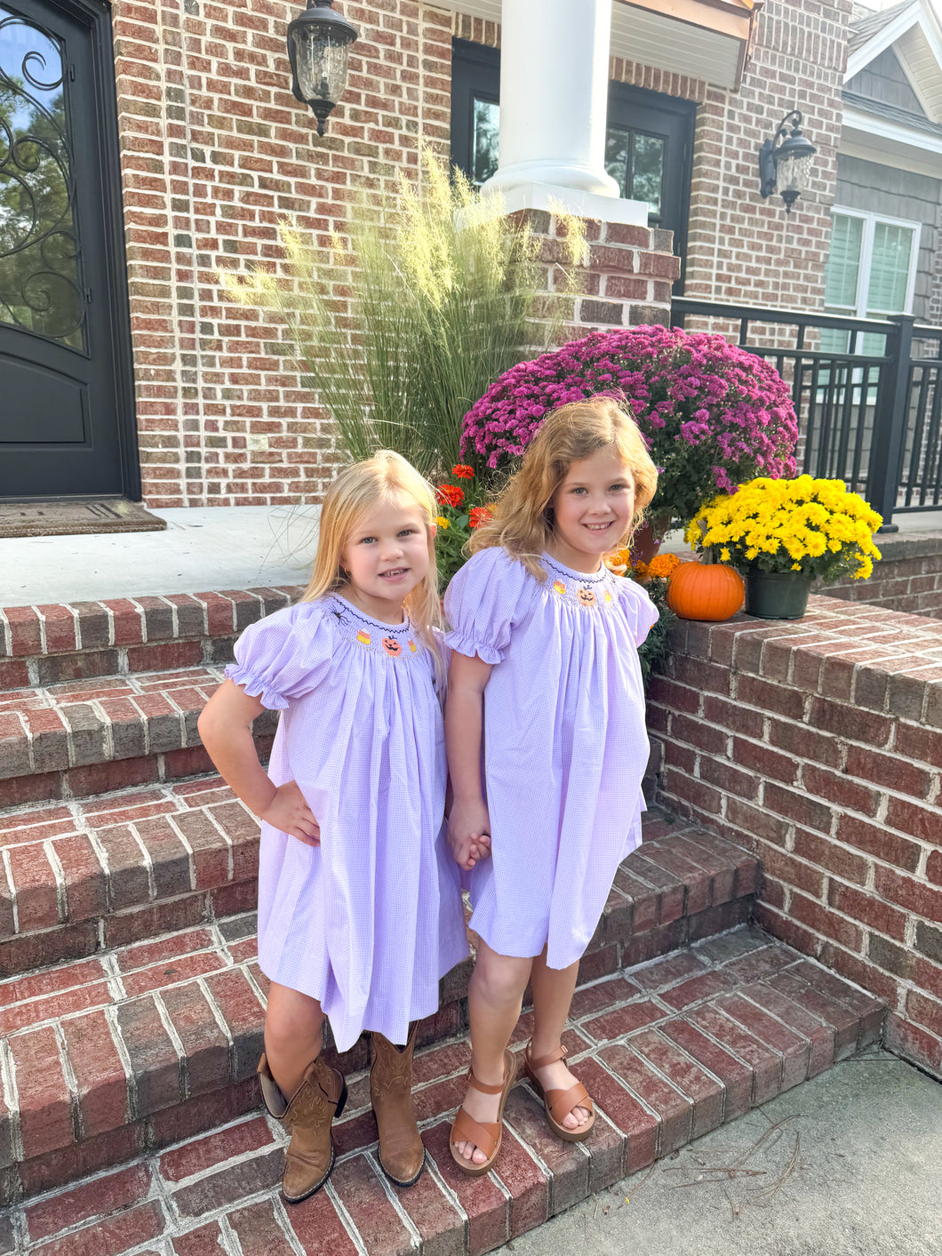 Spooky Spiders Bishop Dress