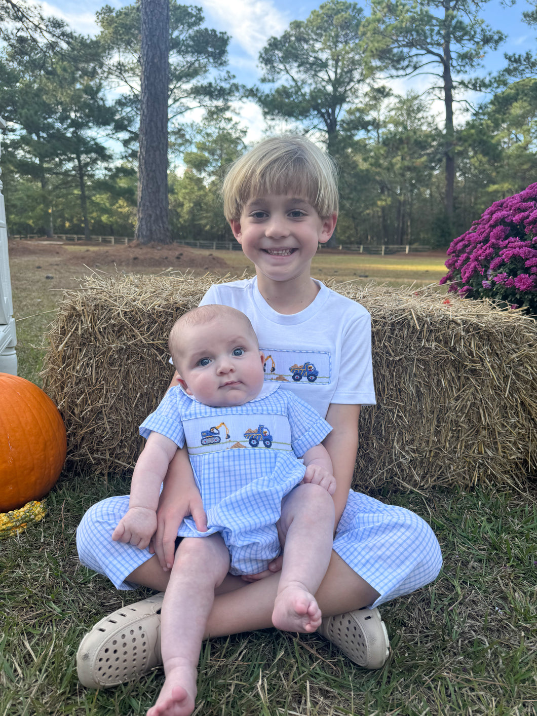 Construction Site Boy Bubble