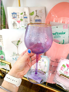 Rainbow Wine Glass