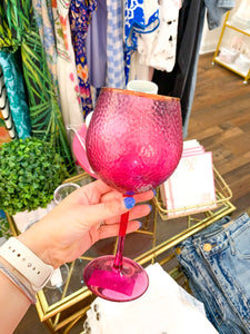 Rainbow Wine Glass